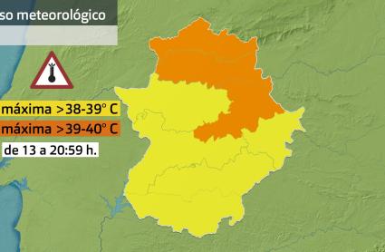 Avisos meteorológicos del jueves 25 de julio