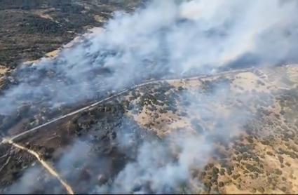 Incendio en Pasarón de la Vera