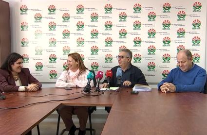 Rueda de prensa de UPA-UCE Extremadura para hacer un balance del año agrario