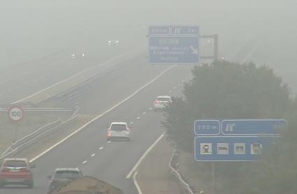 Niebla en las carreteras de Extremadura