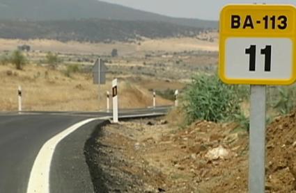 Reabren al tráfico las carreteras BA-113 y BA-018 en la provincia de Badajoz