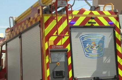 Bomberos de Trujillo sofocan un incendio registrado en una vivienda en Madroñera sin daños personales