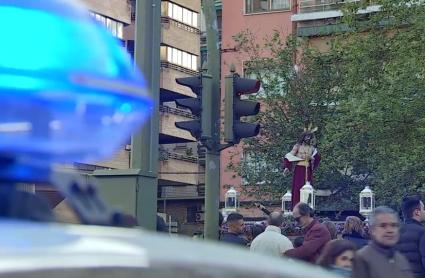 Policía Local de Cáceres durante una procesión
