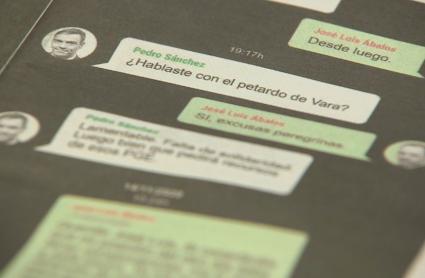 Los "WhatsApps" entre Sánchez y Ábalos, publicados por un diario nacional, incluyen críticas a Vara, entre otros barones socialistas