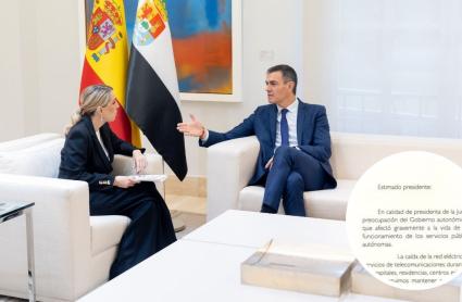 María Guardiola mantiene una reunión con Pedro Sánchez - Imagen de archivo