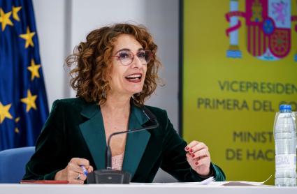 La vicepresidenta primera del Gobierno y ministra de Hacienda, María Jesús Montero