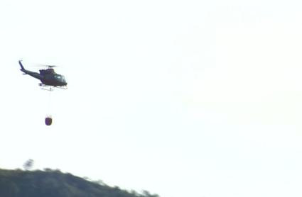 Declarado el nivel 1 de peligrosidad en un incendio forestal en Hornachos