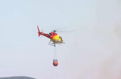 Declaran nivel 1 por incendio forestal en Talarrubias por riesgo en infraestructuras