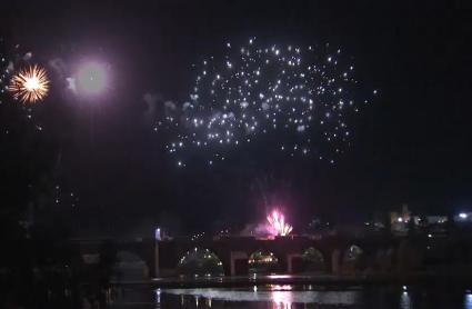 Fuegos artificiales en Badajoz