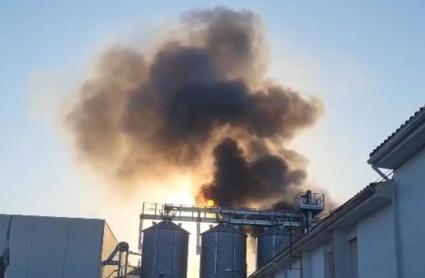 Incendio en una nave de Castuera