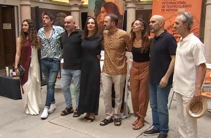 El elenco de 'Cleopatra enamorada' en Mérida