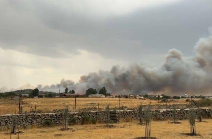 El Plan Infoex activa el nivel 1 por el incendio forestal en Trujillo 