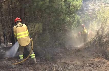 Estabilizado por completo el incendio en Las Hurdes