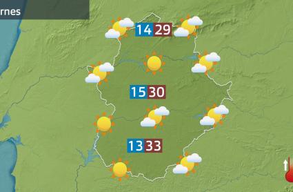 Mapa de previsión del 29 de agosto