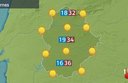 Mapa de previsión del 22 de agosto