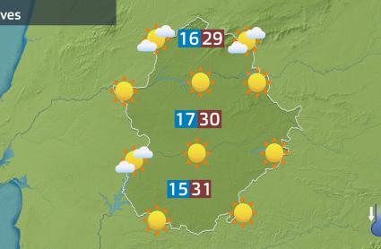 Mapa de previsión del 28 de agosto