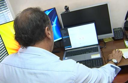 Autónomo trabajando