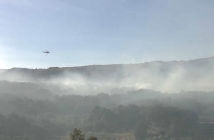 Incendio en Cuacos de Yuste