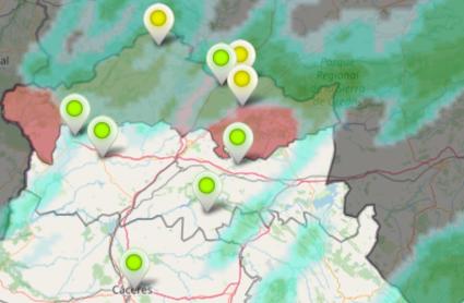Información del caudal de ríos del sistema SPIDA