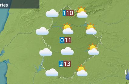 Mapa de previsión del 20 de enero