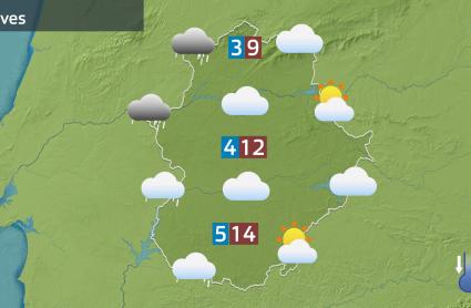 Mapa de previsión del 22 de enero