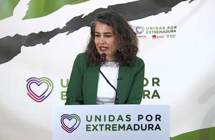 Irene de Miguel, portavoz de Unidas por Extremadura