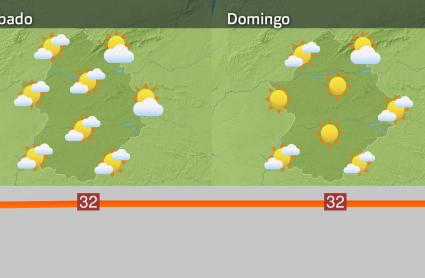 Mapa de previsión 18 y 19 de abril