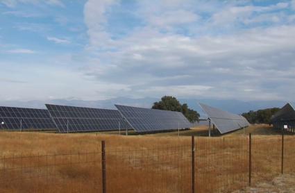 Plantas fotovoltaicas en Extremadura en una imagen de archivo