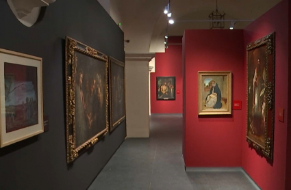 Algunos cuadros en el interior del Museo catedralicio de Badajoz.