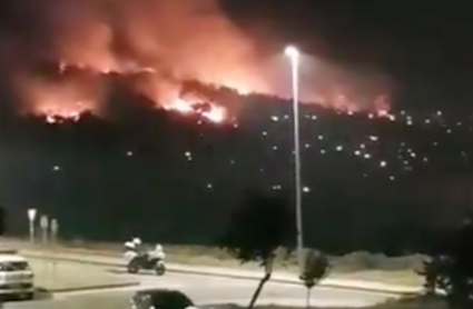 Incendio forestal cerro de la buitrera en Cáceres