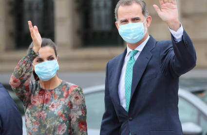 El Rey Felipe VI junto a la Reina Letizia