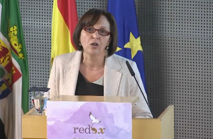 La presidenta de la Red Extremeña de Desarrollo Rural, Rosa María Araújo.