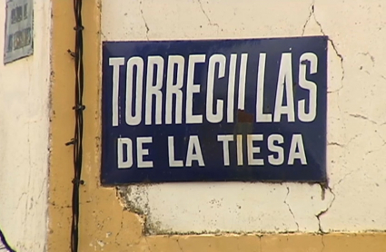 letrero de Torrecillas de la Tiesa