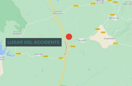 Lugar del accidente mortal