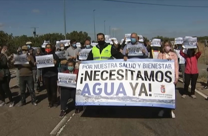 Manifestación en Valdefuentes