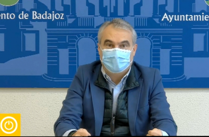 Rueda de prensa del alcalde de Badajoz, esta mañana
