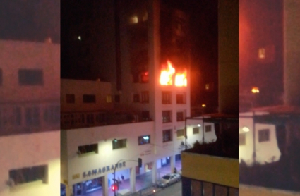 Imagen del incendio