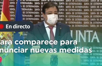Vara anuncia nuevas medidas en Extremadura