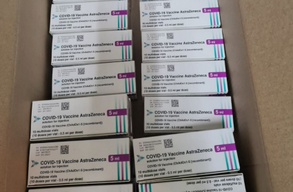 Recepción de vacunas de Astrazeneca en Extremadura