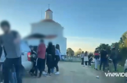 Botellón en Villafranca de los barros