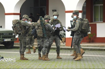 Buena parte de las misiones de la Brigada Extremadura XI han estado este año marcadas por la pandemia