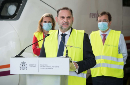 El ministro de Movilidad y Agenda Urbana, José Luis Ábalos, en Badajoz