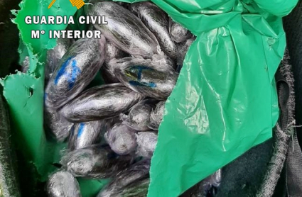 Hachís intervenido en la operación antidrogas