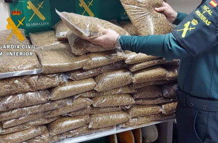 Tabaco intervenido por la Guardia Civil
