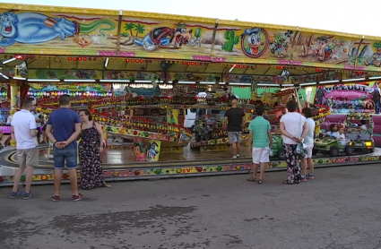 Atracción infantil en la Feria de Mérida de 2019.