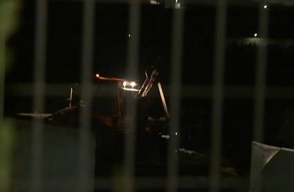 Tractor accidentado en Los Santos de Maimona. 15 de marzo de 2021
