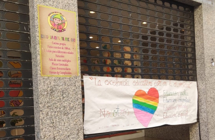 Escuela Infantil Meridín de Mérida, una de las 85 que realizan huelga esta mañana
