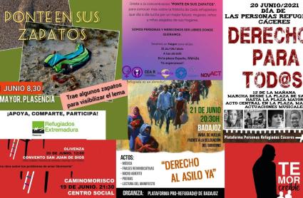 Carteles de convocatorias en Extremadura