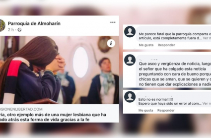 La publicación retirada y algunas de las reacciones en contra que ha generado