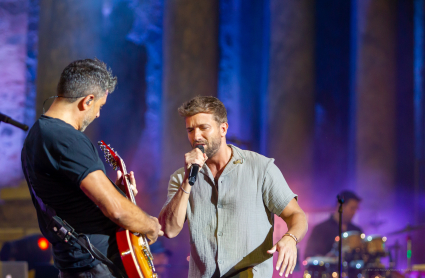 Pablo Alborán, durante su actuación en el Stone&Music Festival